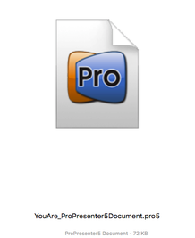 ProPresenter 5 Document