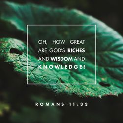 Romans 11:33