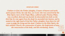 Apostles' Creed Slide