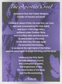 Apostles' Creed Print - 4x3