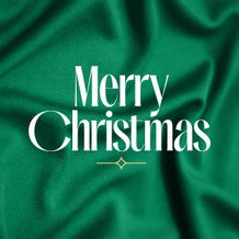 Social Square Merry Christmas - Green 