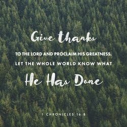 1 Chronicles 16:8