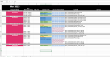 Mock Social Media Calendar