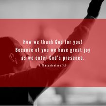 1 Thessalonians 3:9