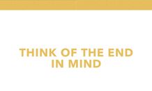 Baby Dedication - End in Mind