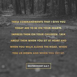 Deuteronomy 6:6