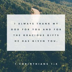 1 Corinthians 1:4