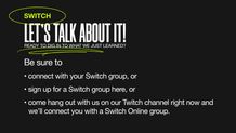 Switch Online - Discussion Slide