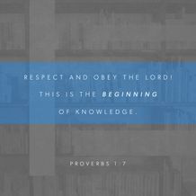 Proverbs 1:7
