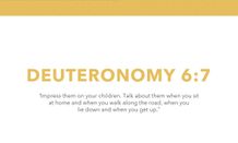 Deuteronomy 6:7