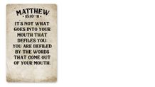 01 - Matthew 15:10-11 NLT