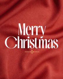 Social Vertical Merry Christmas - Red