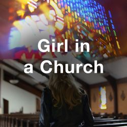 Stock Videography: Girl in a Church