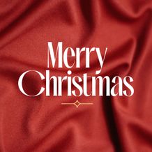 Social Square Merry Christmas - Red
