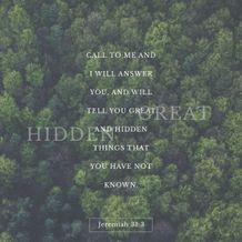 Jeremiah 33:3