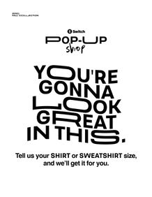 Table Sign - Size