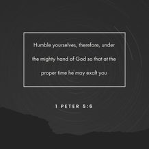 1 Peter 5:6